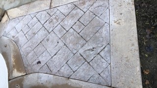 Stamped Concrete Sealer Turned White